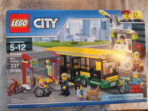LEGO CITY SET #60154 BUS STATION, LOTS OF CITY ACTION, FACTORY SEALED