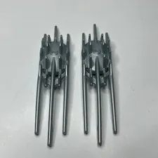 LEGO Bionicle Weapon Barraki Protosteel Tri-Talon 57568 Pearl Light Gray x2