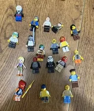 Lot Of 19 LEGO Minifigures Mixed & Extras, Accessories. AS IS. Ninjago Star Wars