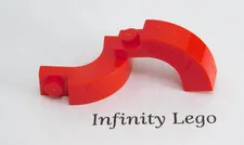5 LEGO Red Brick, Arch 1 x 3 x 2 Curved Top (6005 92903) - 5 Pieces