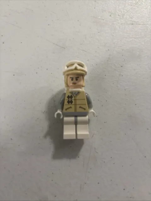 Lego Rebel Hoth- Light Nougat Head, White Visor Snow Goggles Minifigure SW0252