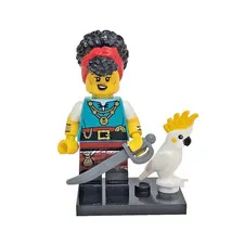 Lego Pirate Quartermaster Series 27 Collectible Minifigure CMF w/ Parrot & Stand