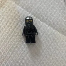 LEGO Ninjago Cole Minifigure Black Ninja with Silver Helmet