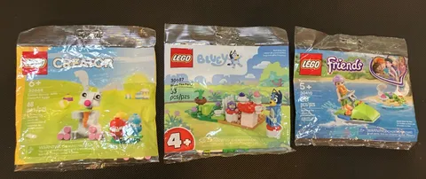 Lego sets/New/Lot Of 3 Packs/Bluey, Easter Bunny, Friends