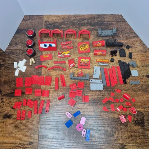 LEGO Bulk Lot 102pc Lightning McQueen Cars Disney Building Block Set incomplete