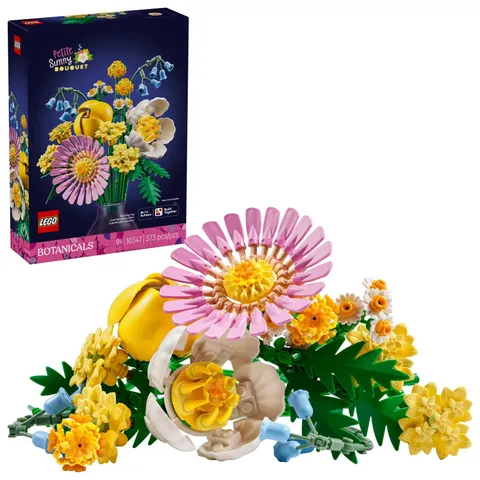 LEGO Botanicals Petite Sunny Bouquet Building Toy - DIY Floral Assorted