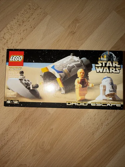 Factory Sealed Retired LEGO Star Wars: Droid Escape 44pcs (7106) w/C-3PO & R2-D2