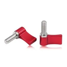 Sourcingmap Set of 2 Aluminum Alloy Rotary Knobs with Male Thread...