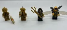 Lego Minifigures DC Aquaman Lot From 76085 4 Figs Total