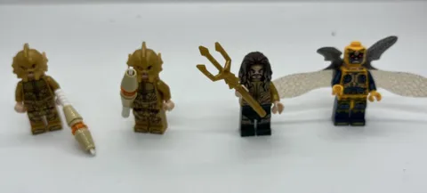 Lego Minifigures DC Aquaman Lot From 76085 4 Figs Total