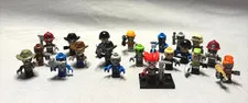 Lot OF 21 Mixed Lego mini Figurines with Extra Pieces