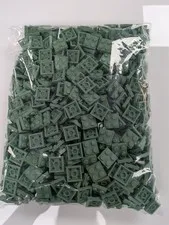 Lego Lot x750 New Sand Green Plate 2 x 2   # 3022