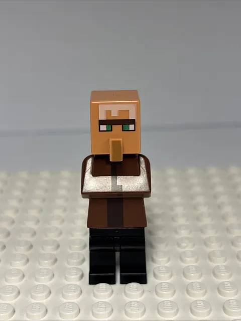 Lego Minecraft Villager Reddish Brown Minifigure 21138 21128
