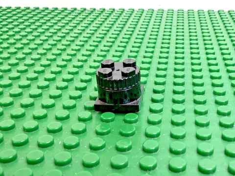 1993 LEGO Black Electric Sound Siren 9V 2x2x1 1/3 w/2 Space Noises #4774c02
