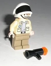 LEGO Star Wars CAPTAIN ANTILLES Light Bluish Gray Shirt Minifigure 10189 *Minty*