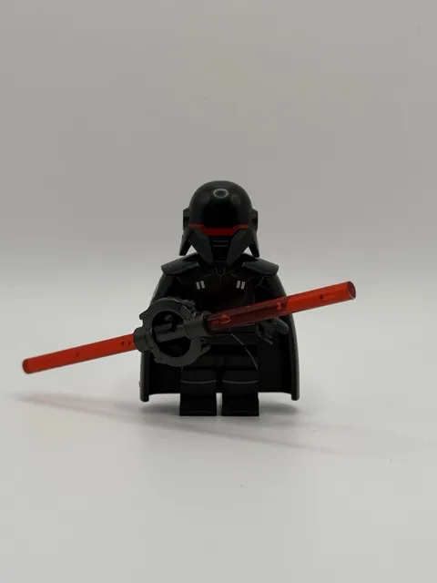 Custom LEGO Second Sister Inquisitor Star Wars Minifigure with Lightsaber