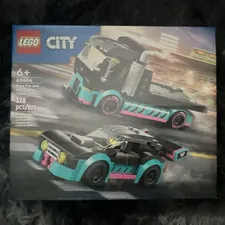 LEGO City Race Car & Car Carrier Truck 60406 Set 328 pcs Ages 6+