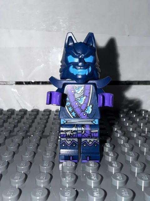 LEGO Njo0851 - Wolf Mask Warrior / Wolf Mask Claw Warrior - Dark Blue and Dark A