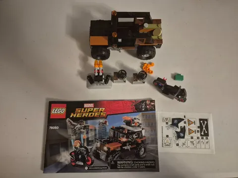 Lego Vehicles with Instruction Manual 76050-Crossbones Hazard Heist