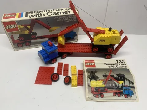 VINTAGE LEGO LAND 730 STEAM SHOVEL & CARRIER BOX MANUAL MISSING A BRICK OR MORE