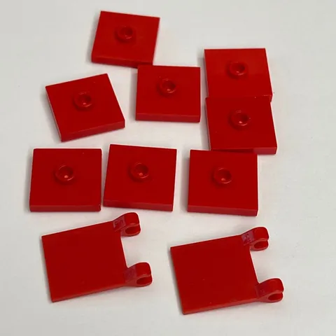 Lego 60779 11055 2335 23893 Red Replacement Parts Pieces Lot of 10