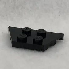 LEGO 51739 Black Wedge, Plate 2 x 4 (x1)