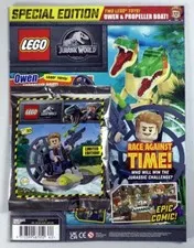 LEGO Magazine Special Jurassic World 19 2022 + Ltd Ed Owen & Propeller Boat Toys