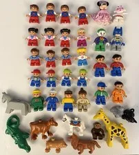 28 Lego DUPLO Minifigures & 10 Animals - Assorted, See Pics