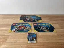 LEGO Atlantis Instruction Manuals Booklet Lot Only (7977, 8057, 8056, 8073)