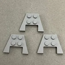 Lego 90194 Wedge Plates Dark Gray Replacement Parts Pieces Lot of 3