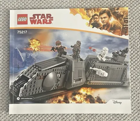 75217 LEGO Star Wars Solo Imperial Conveyex Transport Manual, 2018, Retired