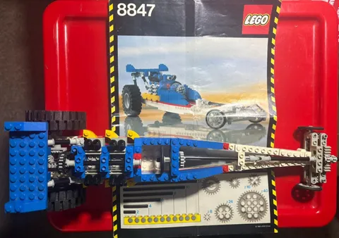 LEGO 8847 DRAGSTER VINTAGE 1983 EXPERT BUILDER TECHNIC SET CLEAN COMPLETE RARE!