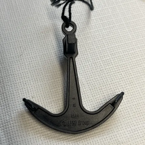 Lego 2564 Ship Boat Anchor Black 1 Top Hole Pirate 6280 6285 7075 6274 6286 4768