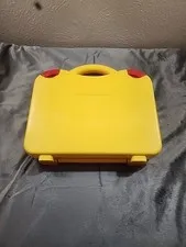 LEGO Carrying Case Hard Plastic with Dividers Yellow Orange Red