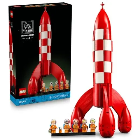 LEGO Ideas The Adventures of Tintin Moon Rocket 21367 Iconic Display Model New
