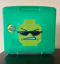 LEGO Project Case Green Plastic "Grinning Hard" Earpiece/ Sunglasses Style  2010