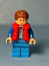 LEGO Speed Champs Minifig sc138 - Marty McFly - Light Scratches/No Cracks