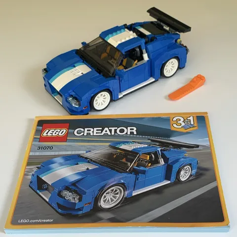 LEGO Creator 31070 Turbo Track Racer 3-in-1 w/ Instructions, No Box