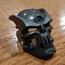 LEGO BIONICLE Dark Gray Plastic Skeleton Mask / Helmet Piece