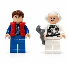 LEGO 77256 Marty McFly & Doc Brown Minifigures NEW Genuine Back to the Future