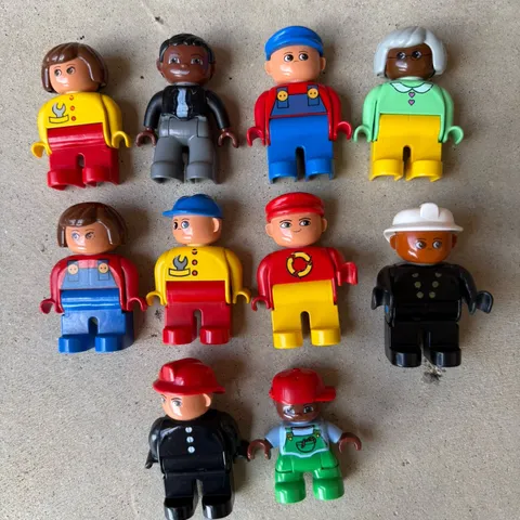 LEGO DUPLO Figures Lot – Mixed People, Vintage Duplo Bundle Lot Of 10