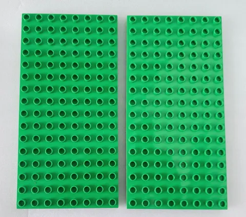 Lego Duplo Baseplate 8x16 Dark Green Lot of 2 Base Plates Replacement