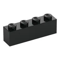 LEGO Part 3010 - Black Brick 1 x 4