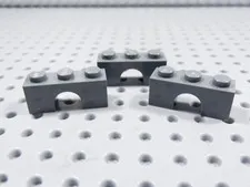 LEGO Lot of 3 Dark Bluish Gray 1x3 Arch Bricks BE