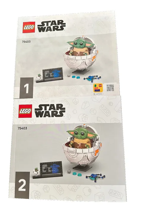 LEGO Star Wars Grogu With Hover Pram BUILDING INSTRUCTIONS MANUALS ONLY 75403