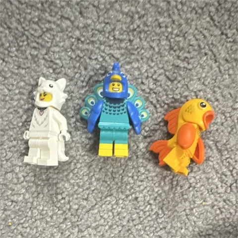 LEGO Minifigures Series 15 Polar Bear Alien Fish Lot 3pcs 71011