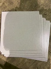 LEGO 628 Gray Baseplate 15”x15”, Plastic, Stackable, Age 4+ Gray Baseplate