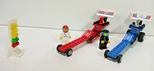 GENUINE LEGO SET 1992 DRAGSTERS COMPLETE BUILD NO BOX NO INSTRUCTIONS