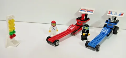 GENUINE LEGO SET 1992 DRAGSTERS COMPLETE BUILD NO BOX NO INSTRUCTIONS