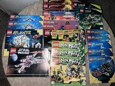 HUGE Bulk LEGO Instruction Manuals  Indiana Jones Star Wars Ninjago Mixed Lot